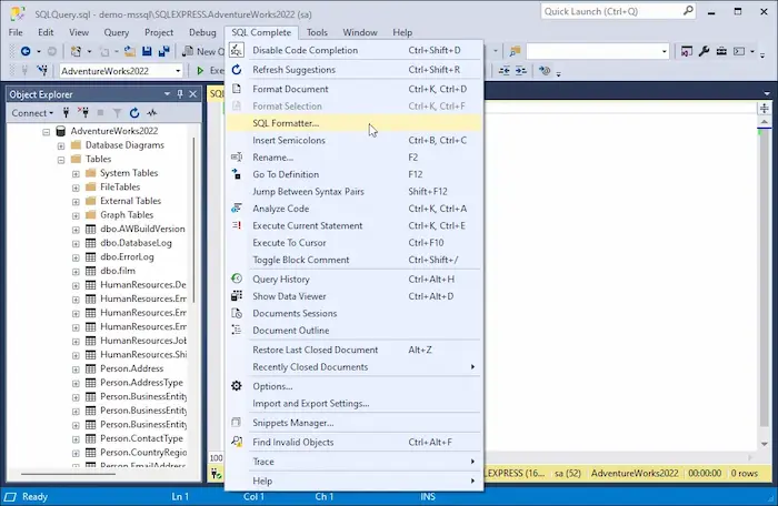 dbForge SQL Complete Enterprise 3.93 Free Download